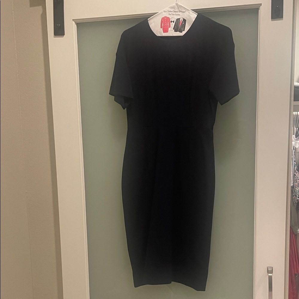 MM Lafleur Classic Dark Navy Midi Dress